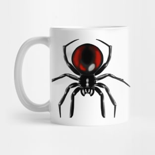 Cute Black Widow Spider Drawing Mug